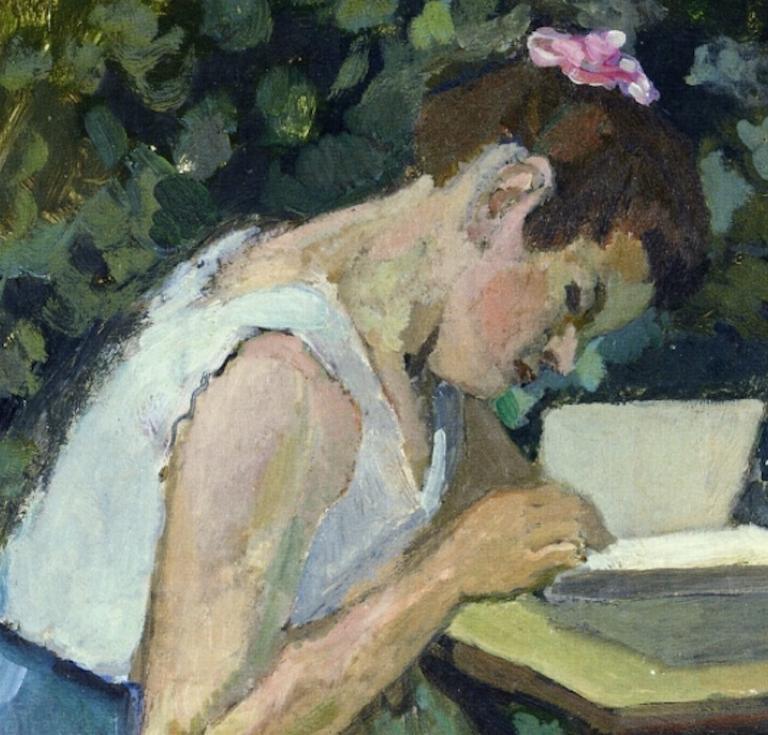 Woman Reading in a Garden (1903) by Henri Matisse