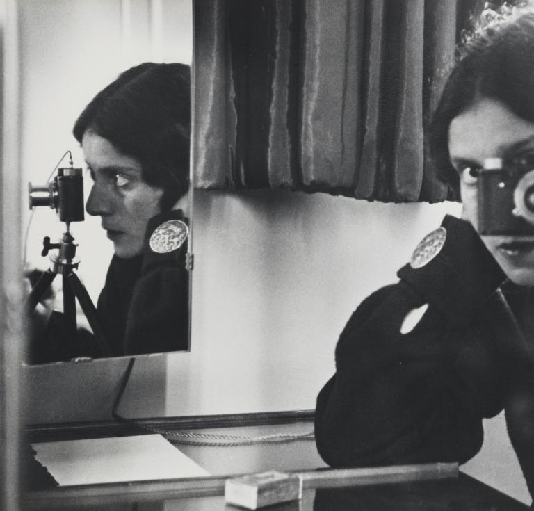 Ilse Bing, Self-Portrait with Leica