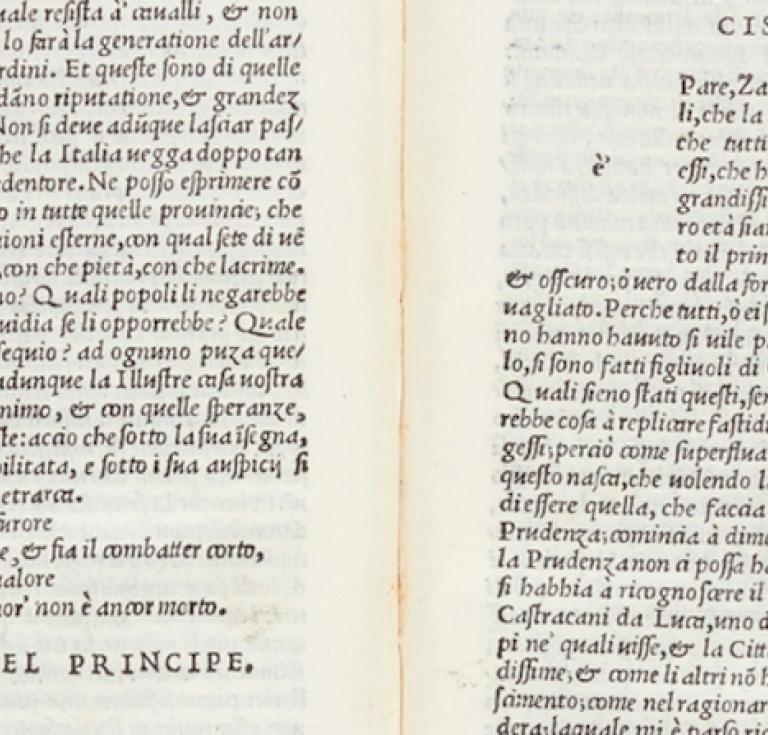 First edition of Machiavelli's Il Principe