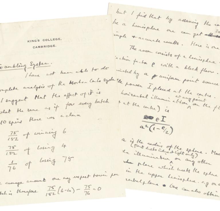 Alan Turing letter to Alfred Beuttell 