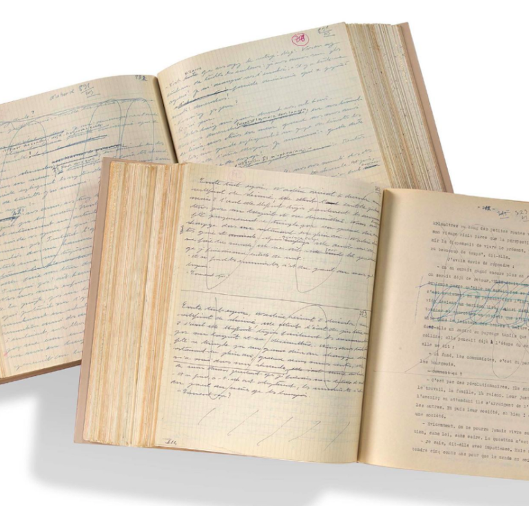 Simone de Beauvoir's manuscript of Les Mandarins 