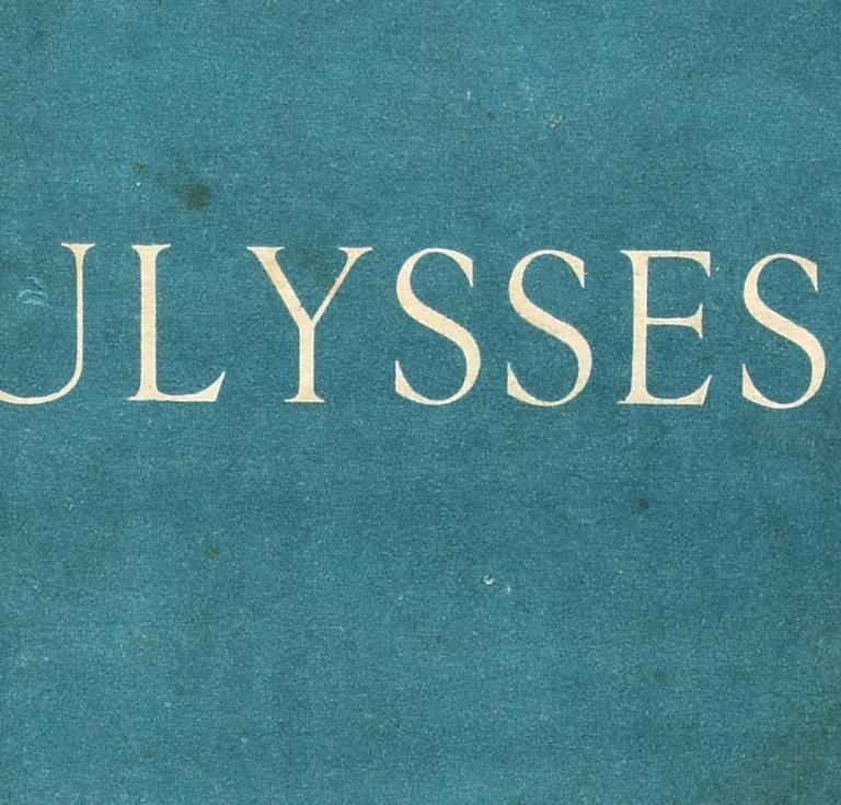 Ulysses First Edition cover