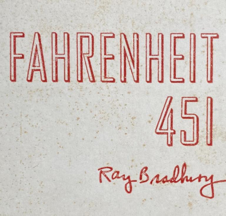 Ray Bradbury’s Fahrenheit 451 bound in asbestos