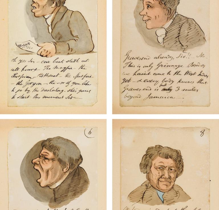 ‘Grotesque’ artwork by Robert Browning Senior