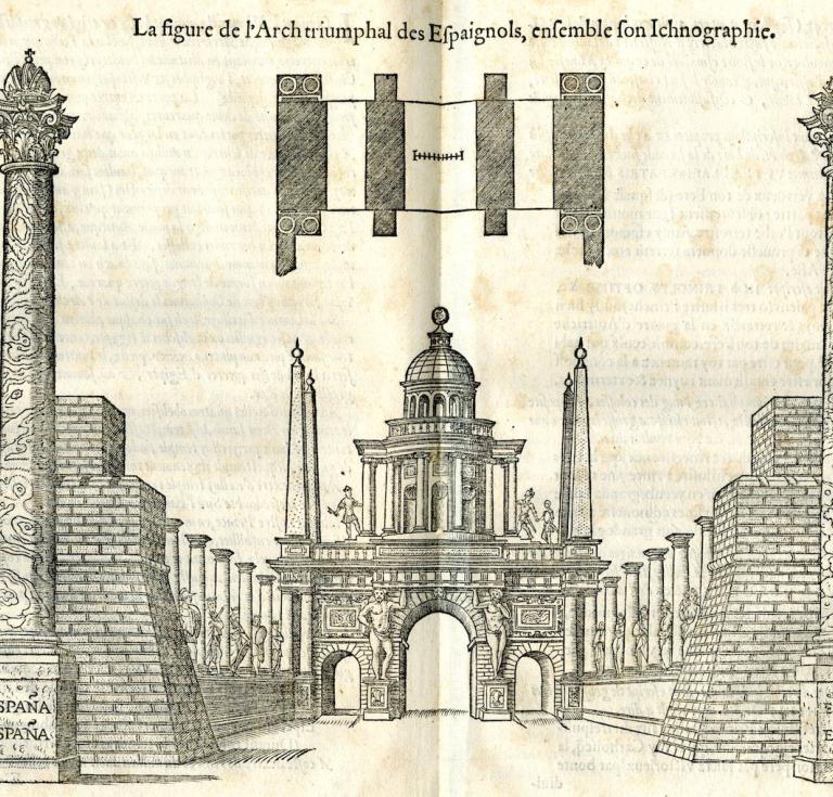 Representacion del Monasterio de S. Lorenzo el Real del Escorial, Fabrica del Prudentismo Rey Philippo II...