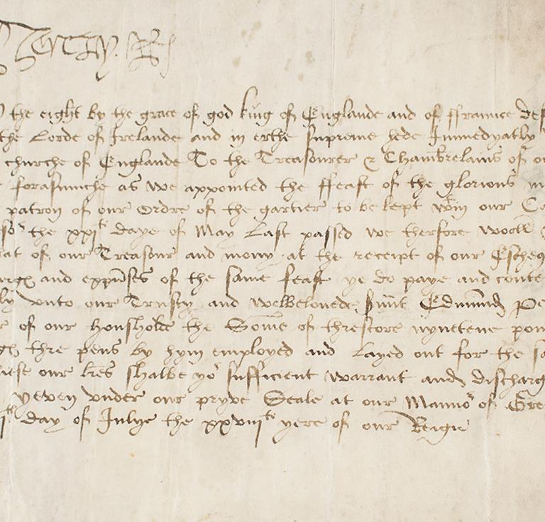 Henry VIII document