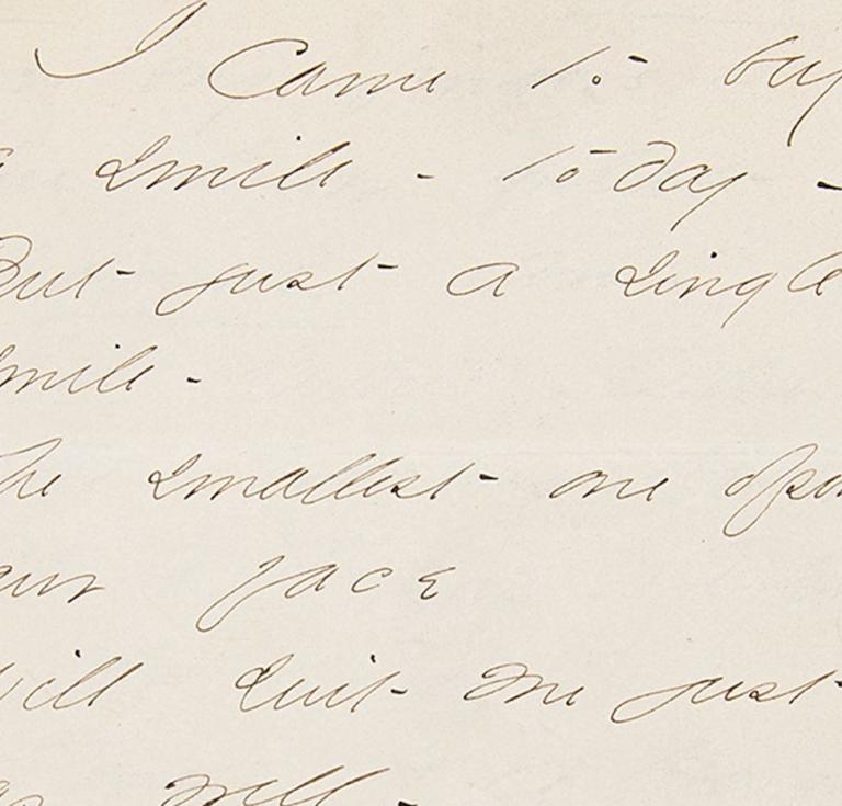 A handwritten poem by Emily Dickinson, ca. 1861
