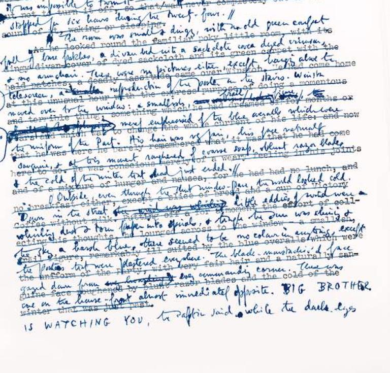 George Orwell's 1984 manuscript