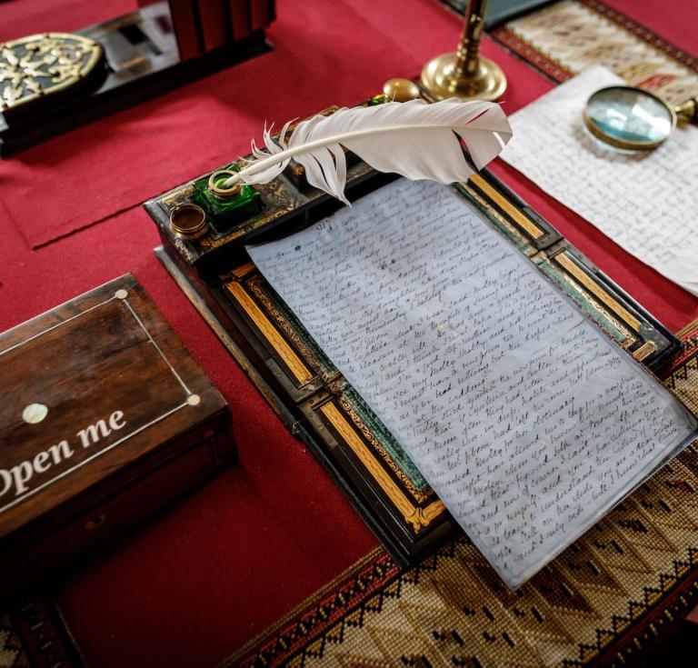 Elizabeth Gaskell’s writing desk