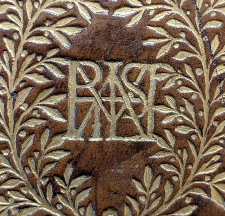 Monogrammed binding of Lady Mary Wroth