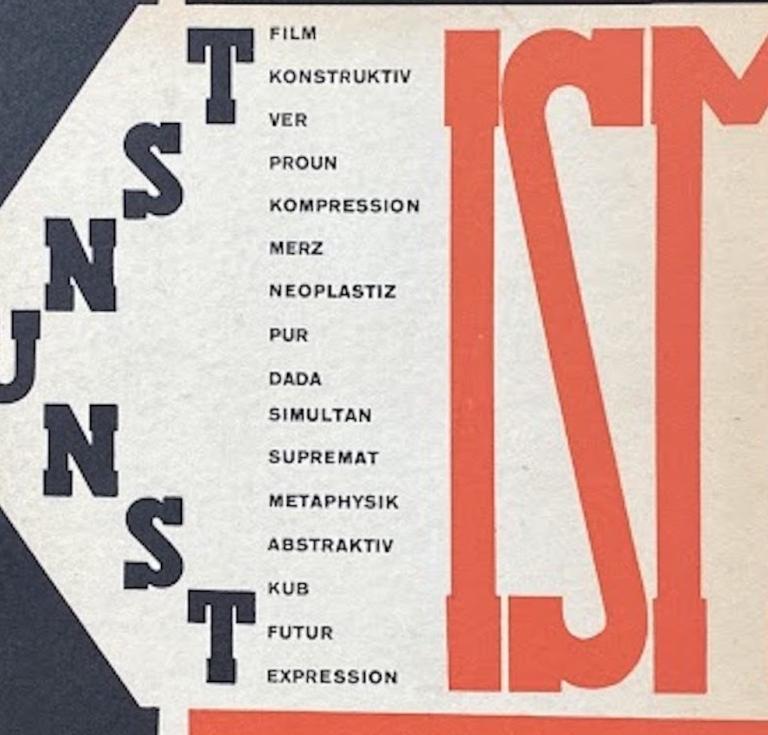 Die Kunstismen/ Les Ismes de l’Art/The Isms of Art by El Lissitzky and Hans Arp