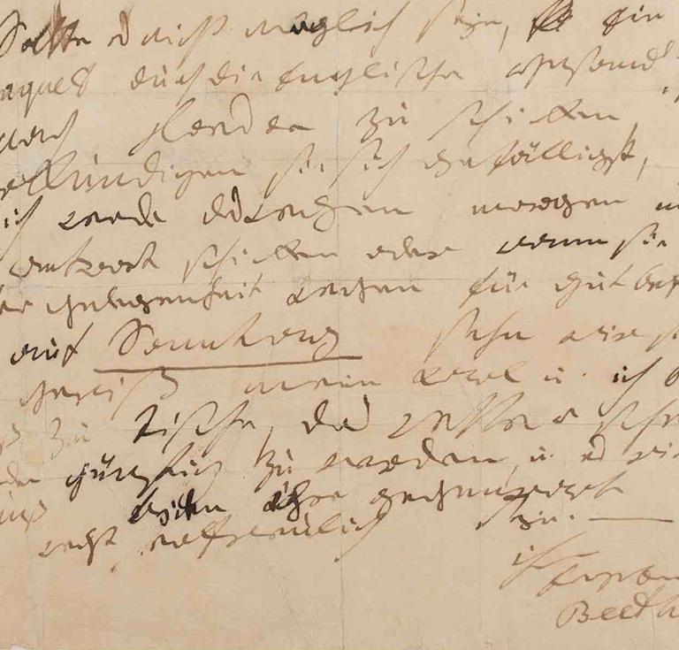 Beethoven 'Missa Solemnis’ Letter