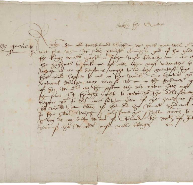  Lot 6, Katharine Parr, Letter signed, announcing her marriage to Henry VIII, 20 July 1543