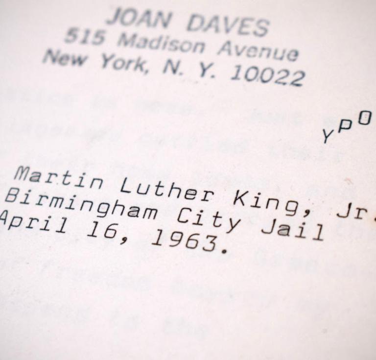 MLK letter from Birmingham Jail