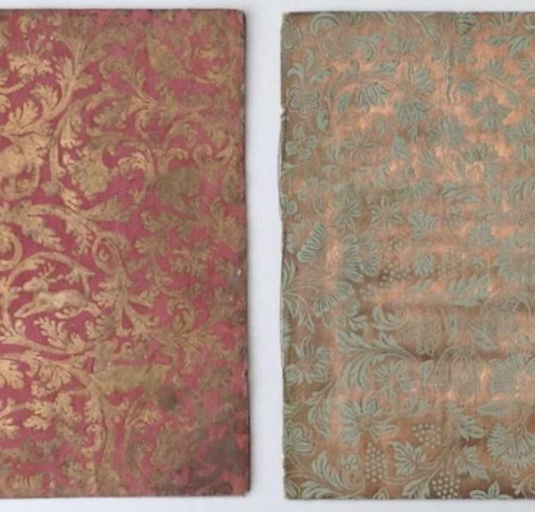 An example of decorated endpapers