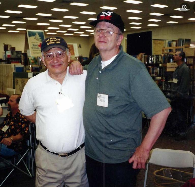 John Dunning (right), with Nick Basbanes