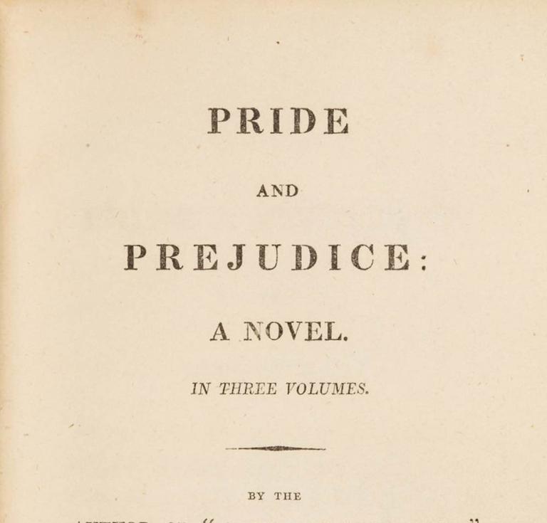 Pride and Prejudice first edition