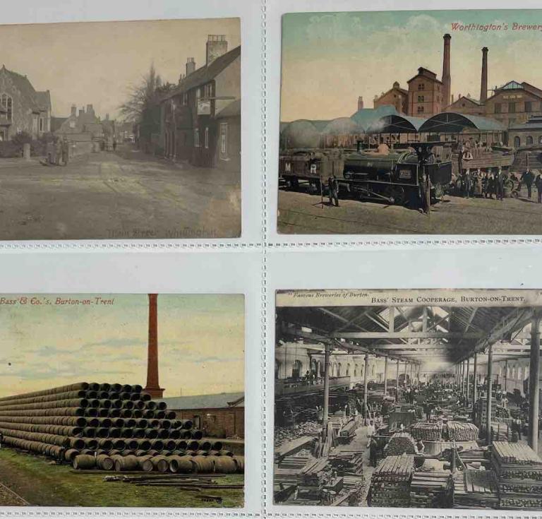 Burton's brewing heritage postcards
