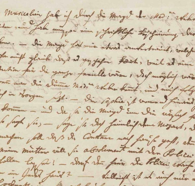 Autograph letter, signed, in German, (Vienna, shortly before August 4, 1782).  Estimate: £300,000–500,000/€350,000-570,000