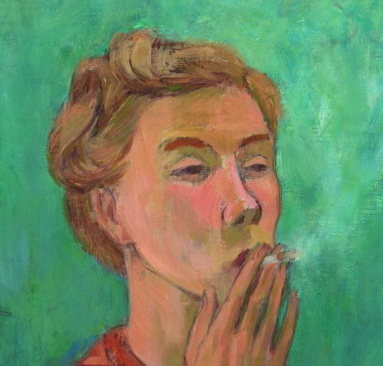 Tove Jansson: Girl smoking, 1940