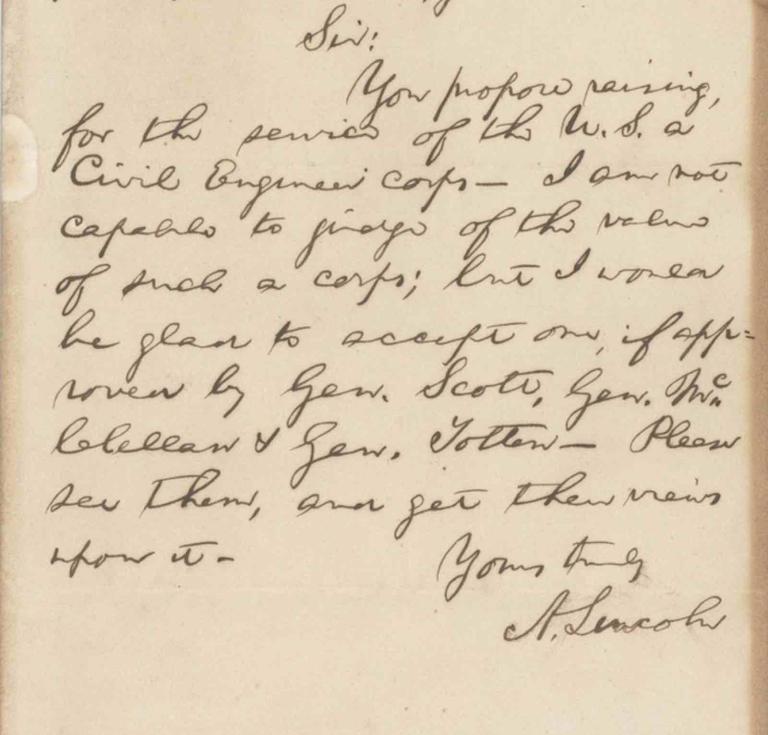 New Lincoln letter