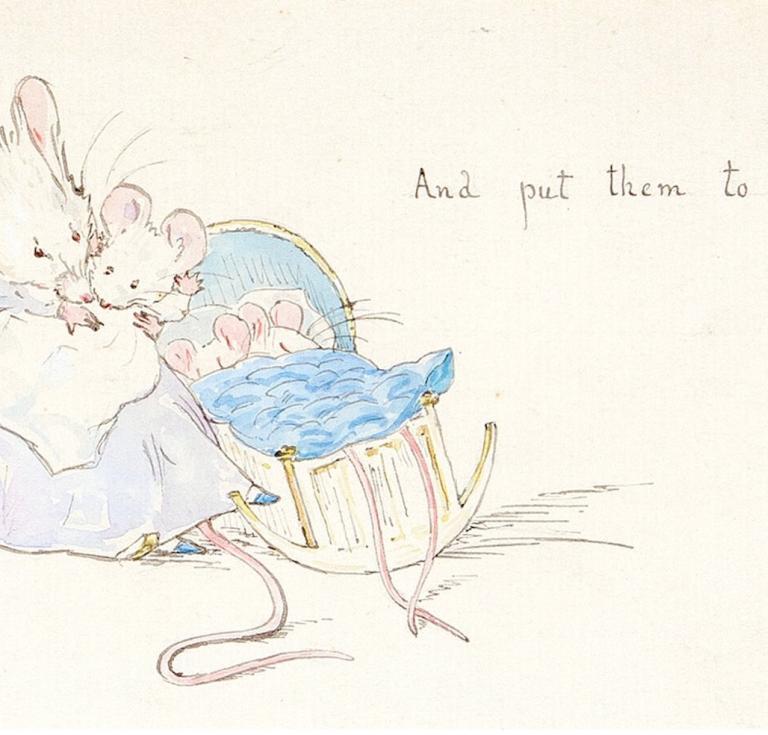 Beatrix Potter mouse drawing