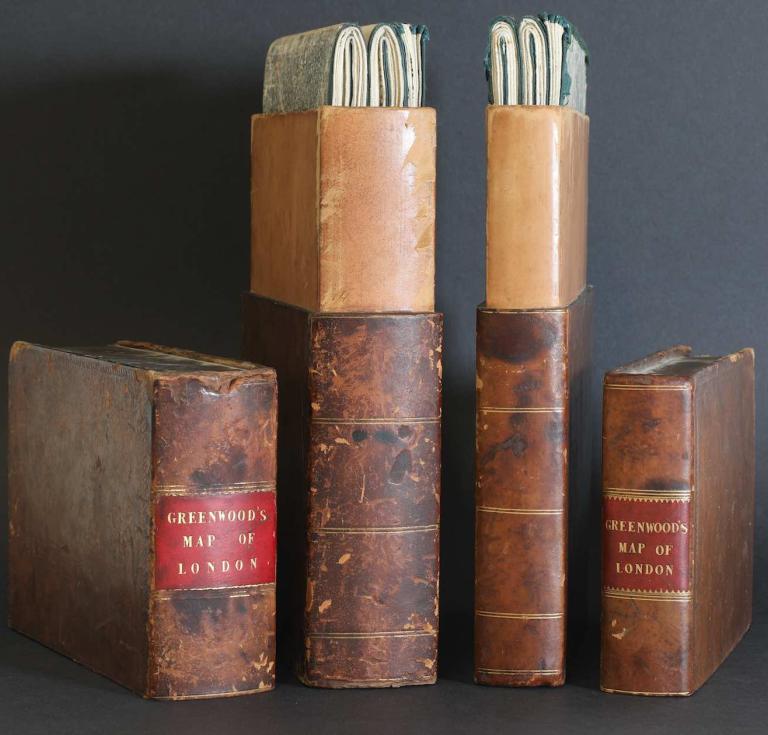 Two first edition copies of the Greenwood London maps published in 1827