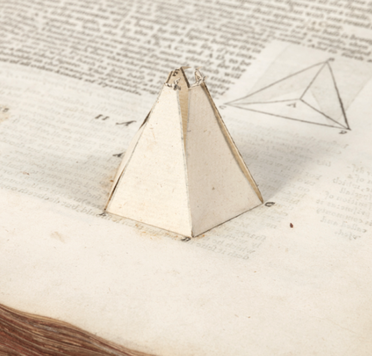 Pop-up from 1570 edition of Euclid's Elements
