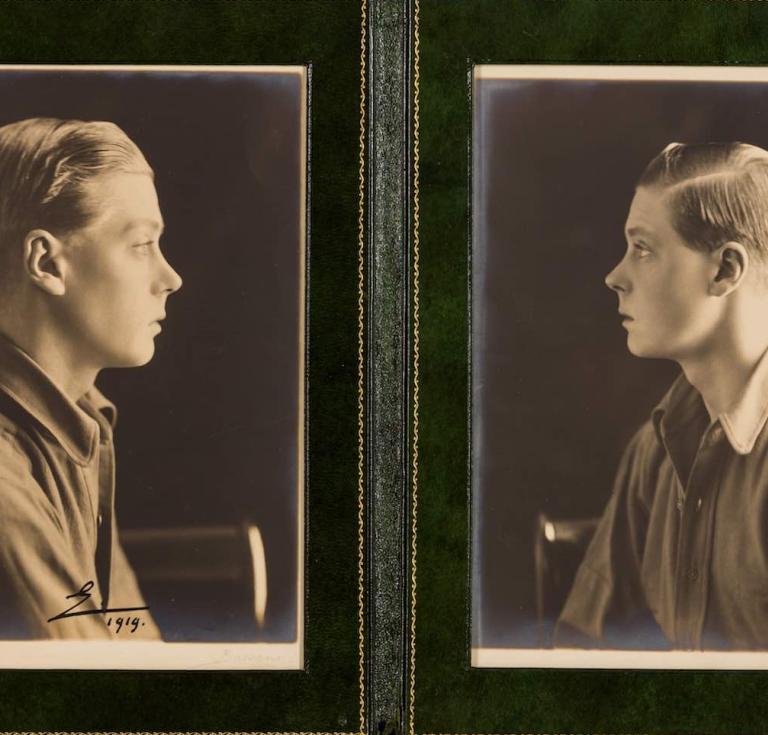 Portrait photographs of the young Edward VIII 