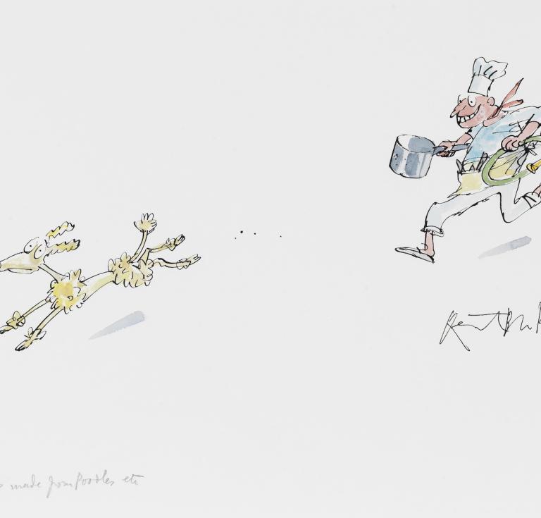 Quentin Blake's Hot Noodles Made From Poodles on a Slice of Garden Hose 