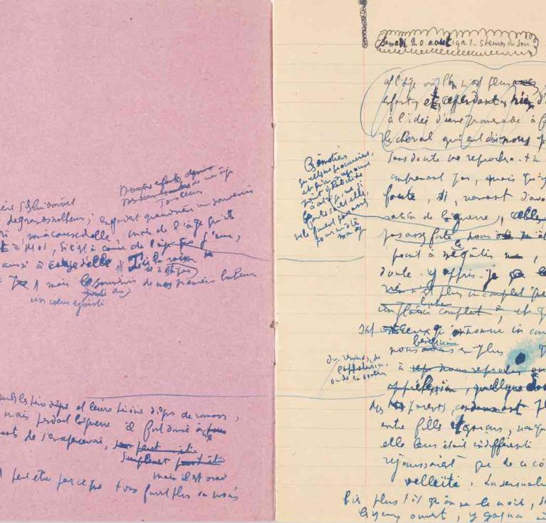 Manuscript of 'Le Diable au corps' by Raymond Radiguet