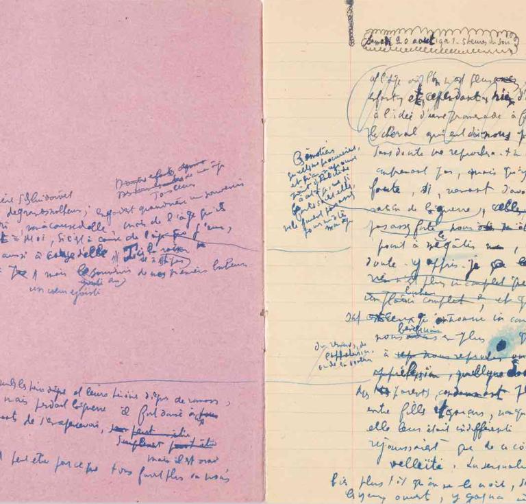 Manuscript of 'Le Diable au corps' by Raymond Radiguet