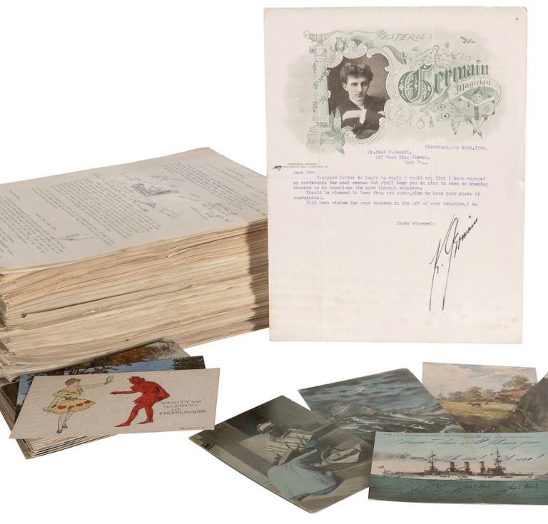 Lot #135, an archive of correspondence between Karl Germain and Paul Fleming