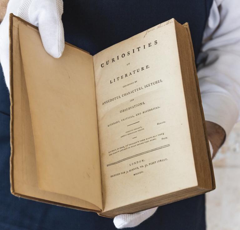 Jane Austen's copy of Curiosities of Literature