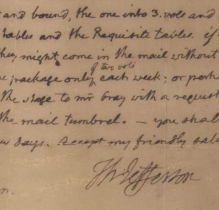 Thomas Jefferson's letter