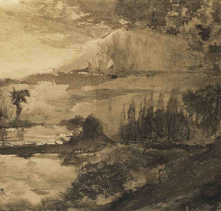 Rabindranath Tagore, Untitled (West Bengal Landscape)