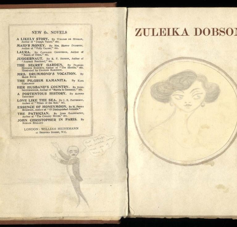Max Beerbohm's "improved" copy of Zuleika Dobson