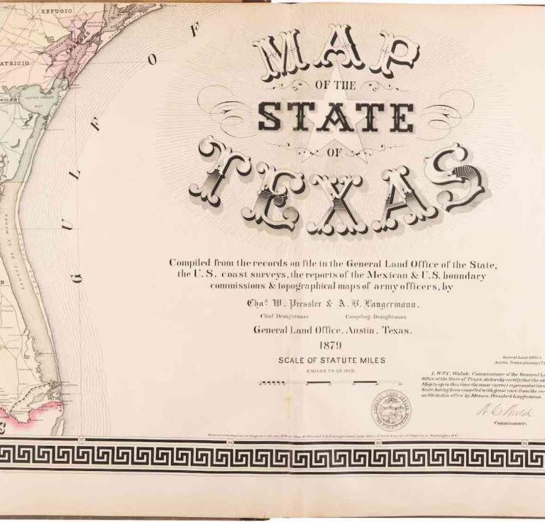 Chas. W. Pressler and A. B. Langermann. Map of the State of Texas
