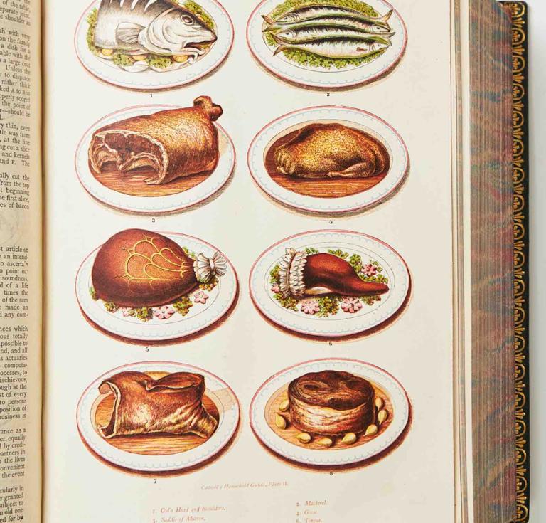 Cassell's Household Guide. Being a Complete Encyclopaedia of Domestic and Social Economy, and forming a Guide to Every Department of Practical Life. London, Cassell, Petter, and Galpin, no date (about 1900?). Estimate: 3,000 - 4,000 SEK