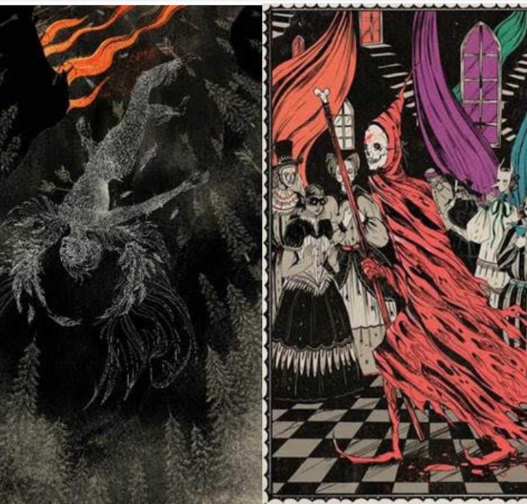 Winners of Folio Book Illustration Award, (L) Cristina Bencina 2023 (R) Evangeline Gallagher 2022