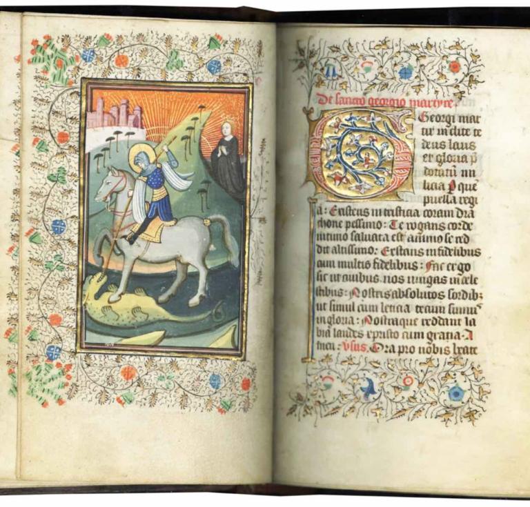 Book of Hours (Use of Sarum), Southern Netherlands, likely Bruges, circa 1430-1440. In Latin, with an added prayer in Middle English, illuminated manuscript on parchment. 15 full-page miniatures by the Masters of Otto van Moerdrecht