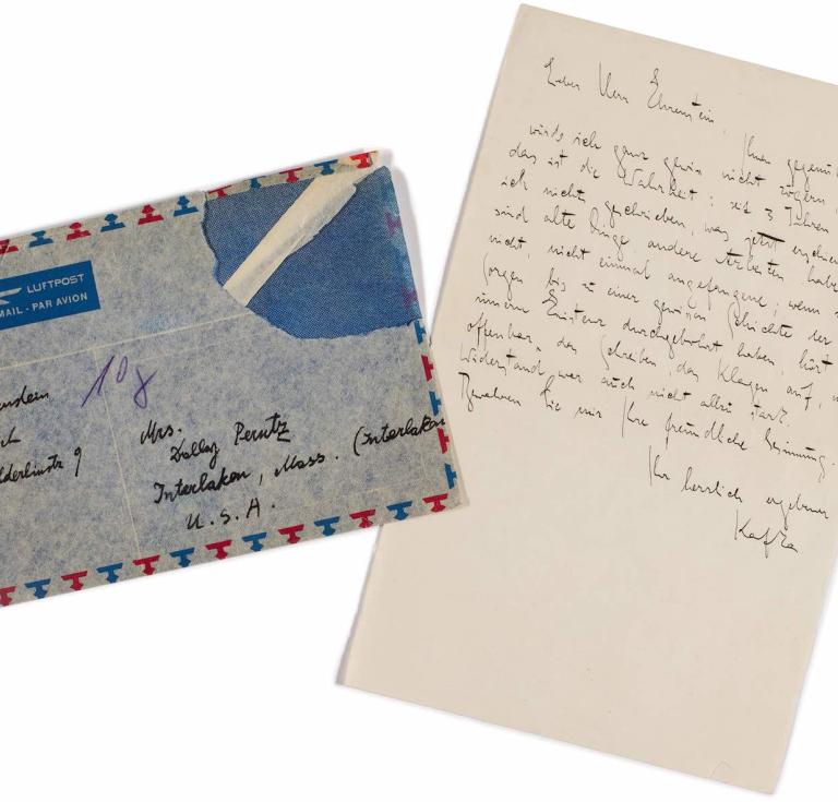 Kafka letter and envelope