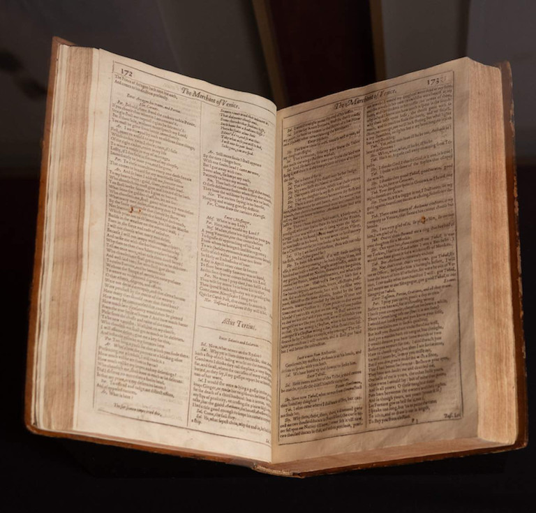 Shakespeare First Folio at Mona Tasmania