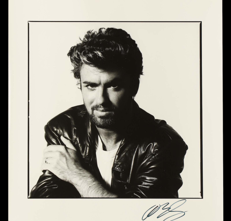 George Michael on his own (signed)