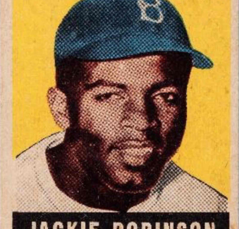 1948 Leaf #79 Jackie Robinson card (PSA 8), estimate: $275,000 - $350,000