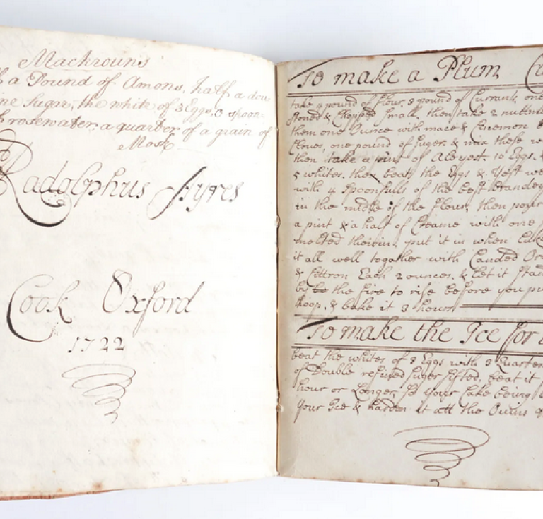 1720s English cookery manuscript