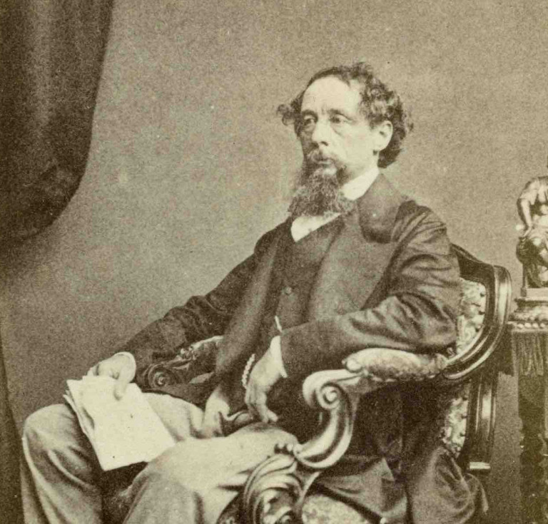 Charles Dickens' carte de visite is among those going on display