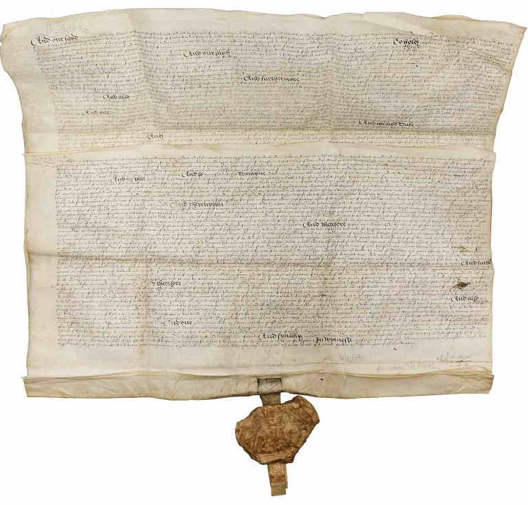 Queen Elizabeth I Rare Triple-Signed Document (1562)