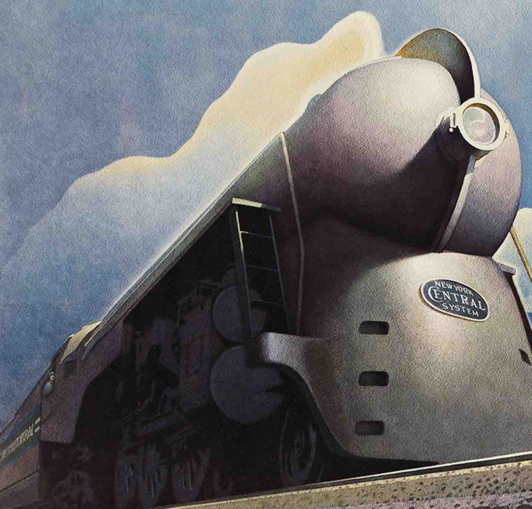 Leslie Ragan, The New 20th Century Limited / New York Central System, 1939. Estimate $12,000 to $18,000.