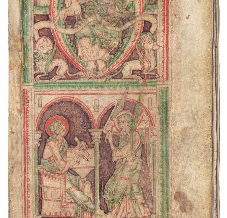 The St-Benet Holme Apocalypse. Berengarus, Expositio super septem visiones libri apocalypsi. Manuscript in Latin on vellum. England, probably Norfolk, late 11th or early 12th century.